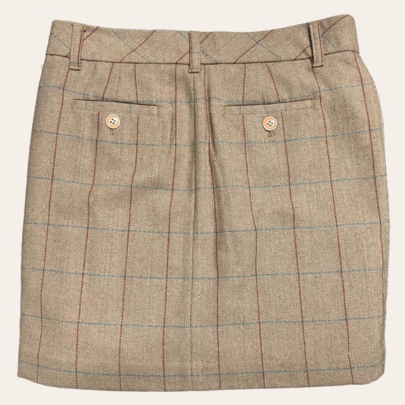 Eddie Bauer Dark Academia Plaid Skirt Size Petite 4 - Picture 2 of 6